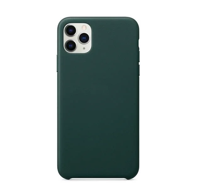 Зеленый Официальный чехол из натуральной кожи с логотипом для iphone 11/11 pro/phone 11 max, чехол из натуральной кожи для iphone 11 pro - Цвет: Зеленый