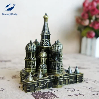 

Alloy Kremlin Palace Model Russia Moscow Souvenir Gift Table Desk Decoration Home Decor Vintage Miniature Figurines Dropshipping