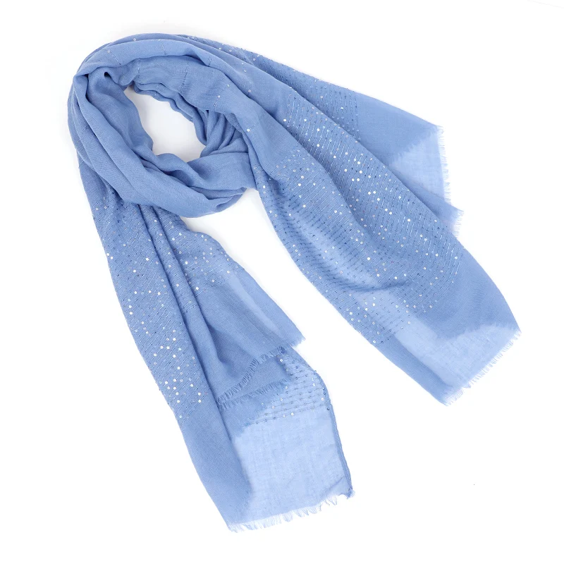 

Sequined chiffon hijab Scarf Shawl Women Turban Islam Muslim Head Scarf pashmina female foulard viscose maxi crinkle cloud hijab