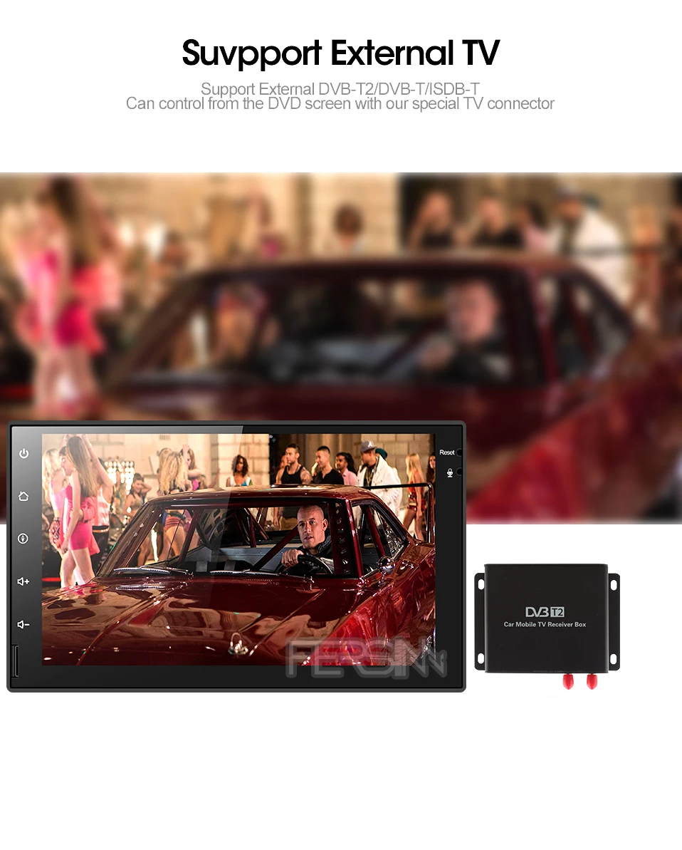 Sale Fersinny CWD7060 2G android 9.0 car dvd gps navigation radio video player stereo universal 2 din radio car multimedia player gps 6