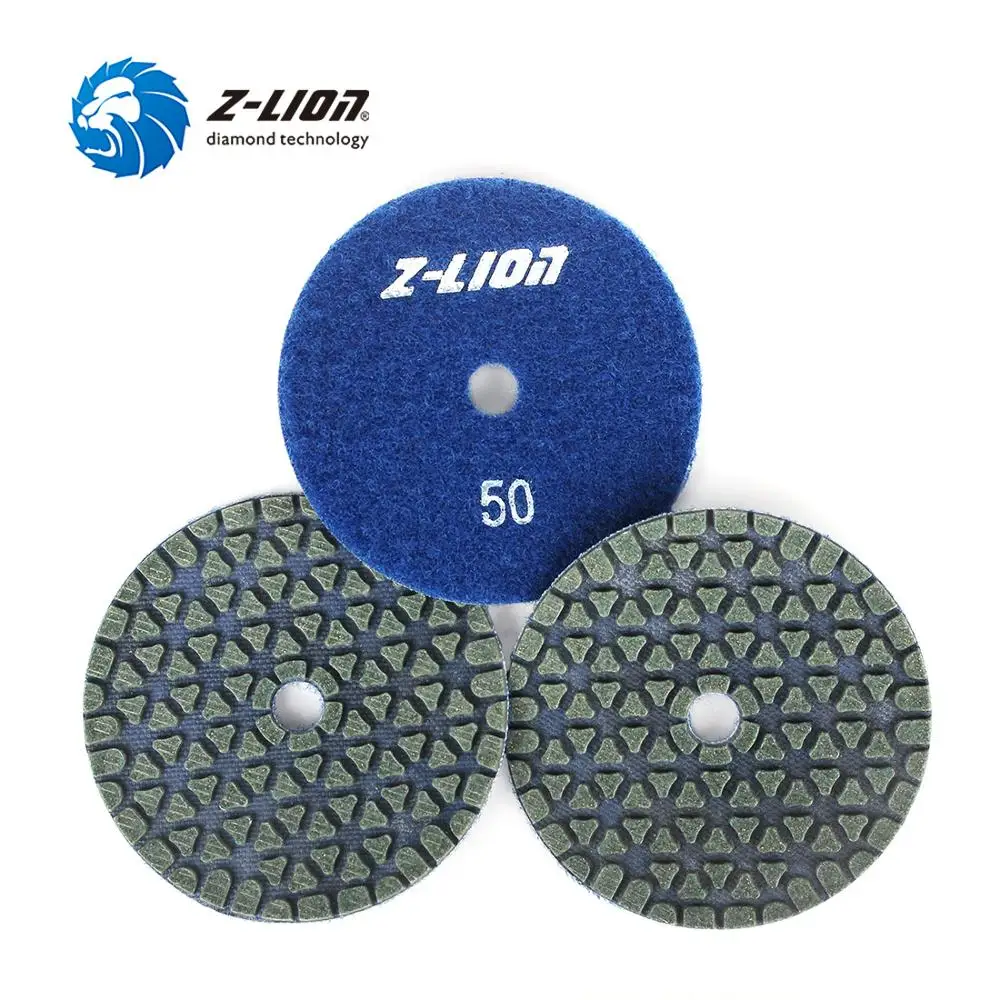 Z LION 3 &quot3 шт алмазная полировальная площадка мраморный гранит инженерный
