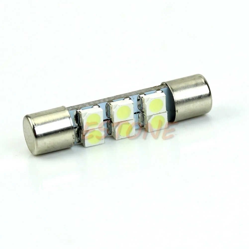 2020 Новый 1 шт. белый 3528 T6 6 SMD светодиодный лампы для автомобиля солнцезащитный