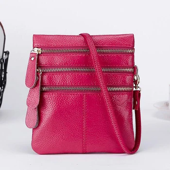 

Genuine Leather Fashion Designer Phone Purse Mini Shoulder Bag Quality cow Small Flap Bags Women Crossbody Messenger Bags