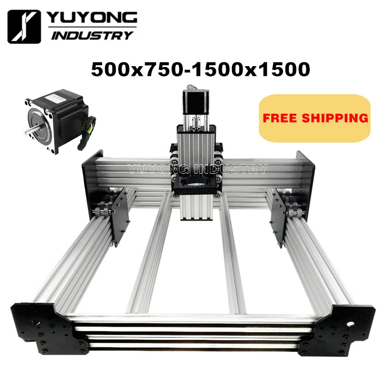 Kopen WorkBee CNC Router Machine kit WorkBee CNC Mechanische kit met 4 stuks Nema23 1.26N.m 2.5N.m Stappenmotoren