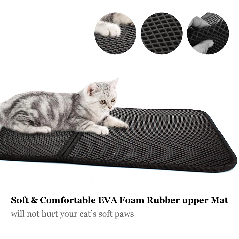 Cat Litter Mat, Soft & Comfortable Cat Litter Trapping Mat, Litter