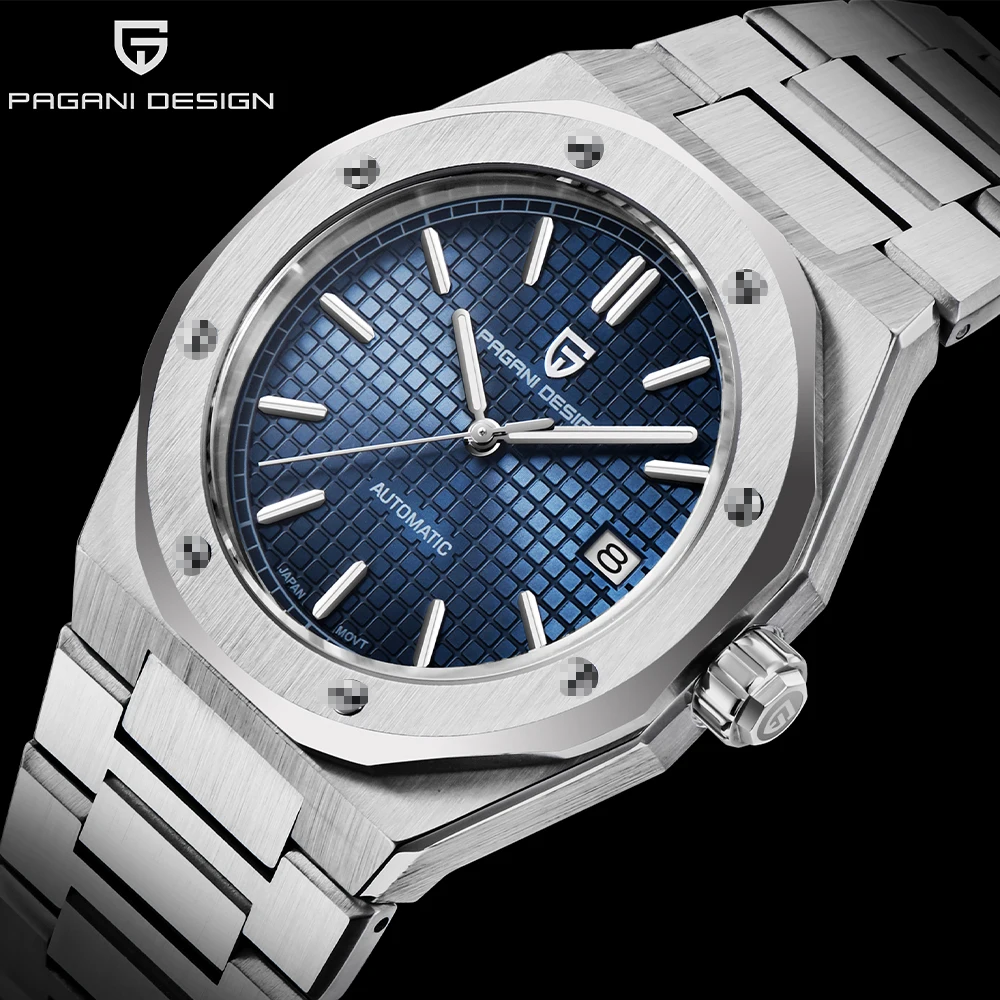 PAGANI Design Brand Watch Men's 40mm Automatic Mechanical Watch Stainless Steel Waterproof Watch Japan NH35 Luxury Reloj Hombre
