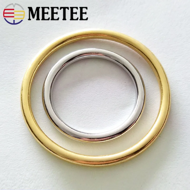 Meetee 5 шт. уплотнительное кольцо металлическое круглое 20 50 мм для одежды сумок