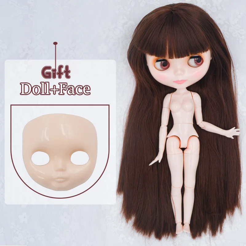 Blyth BJD кукла, Blyth кукольные Обнаженная индивидуальные матовое куклы может быть изменен макияж и платье, 12 дюймов мяч шарнирные 07 - Цвет: FNBL05