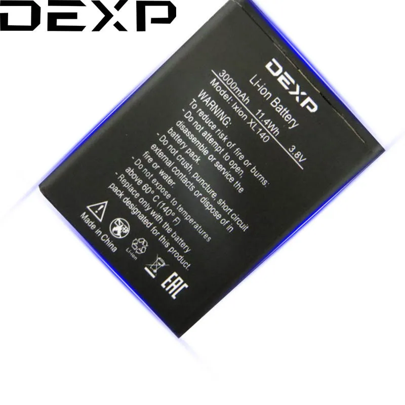 DEXP XL140 3000 мАч Новая батарея для DEXP Ixion XL 140 FLASH мобильного телефона высокого качества+ номер отслеживания