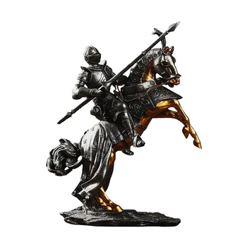 

Vintage Ancient Roman Knight Statue Resin Figurine Modern Art Character Ornament Home Decoration Accessories Desktop Ornament
