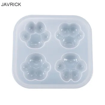 

Crystal Epoxy Resin Mold 4 Cavity Cat Claw Cake Baking Casting Silicone Mould