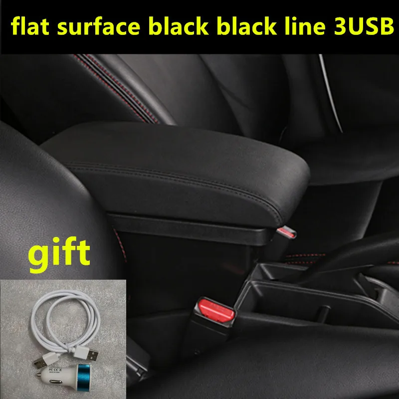 Для VW UP подлокотник коробка USB зарядка увеличение двойной слой центральный