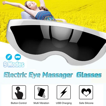 

Wireless Eye Massager for Dry Eye Dark Circles Eye Bags for Fatigue Relief Eye Strain and Improve Sleep Home Office Eye Massager