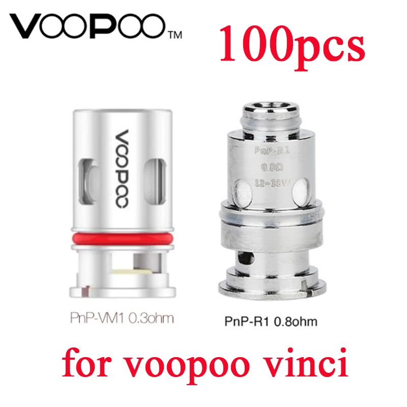 Оригинальная катушка VOOPOO PnP 0.3ohm VM1 катушки/PnP R1 0.8ohm катушки для Voopoo Vinci/Vinci X/Vinci R Mod Kit