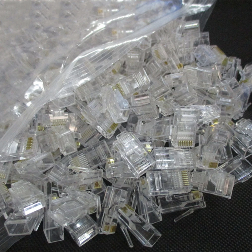 Connettore RJ45 100 pezzi RJ45 stivali in plastica morbida Ethernet connettore stivali copertura cavo Lan connettore di deformazione Boot per Cat5 Cat5e Cat6 Cat6e nero
