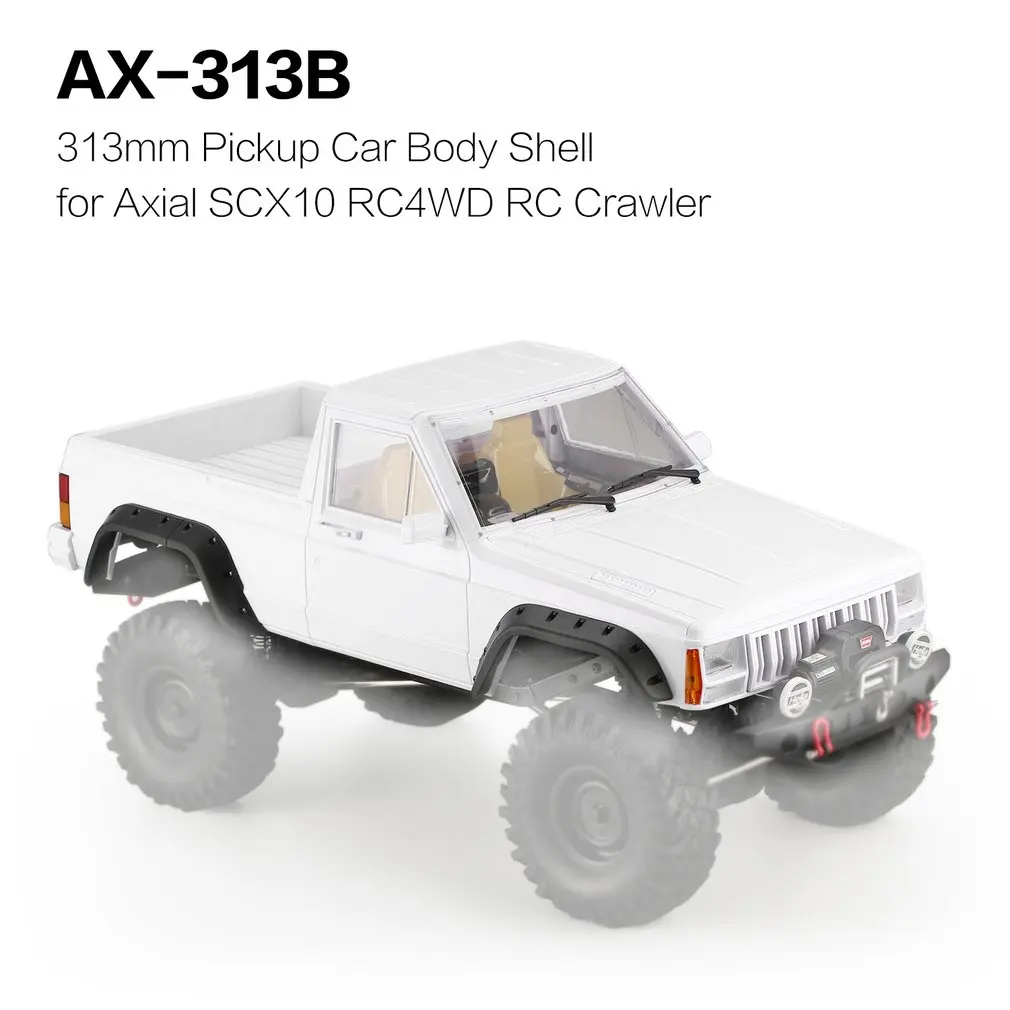 AX-313B 12,3 дюймов колесная база пикап RC автомобиль корпус набор "сделай сам" для 1/10 RC грузовик гусеничный осевой SCX10& SCX10 II 90046 90047 модель