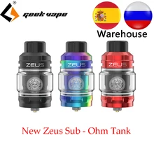 Geekvape – atomiseur Zeus sub ohm, réservoir de 5ml, avec bobine Mesh Z1, 0,4 ohm/0,2 ohm, réservoir SUBOHM pour Aegis mod VS ZEUS X