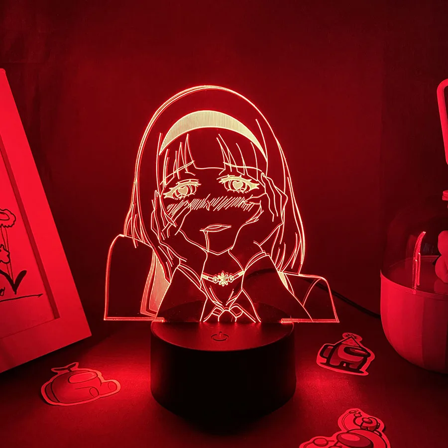 Anime Figure Anna Nishiki Palace 3D Led Neon Night Light Birthday Gift For  Friend Lava Lamp Bedroom Decor Manga A Boring World - AliExpress