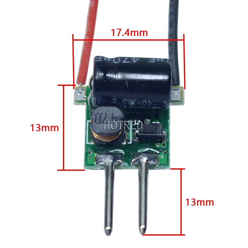 10 шт. DC-DC 2 шпильки MR16 1x1 Вт 1x3 Вт 3x1 Вт 1-3x1W 3x3w 3x2 Вт 4-7x1w светодиодный драйвер Питание для 1 Вт 2 Вт 3 Вт, 4 Вт 5 Вт 7 Вт светильник лампочка