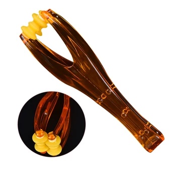 

1Pcs 2 Rollers Hand Finger Massager Dual Roller Joint Relaxing Beauty Nail Plastic Massage Tool