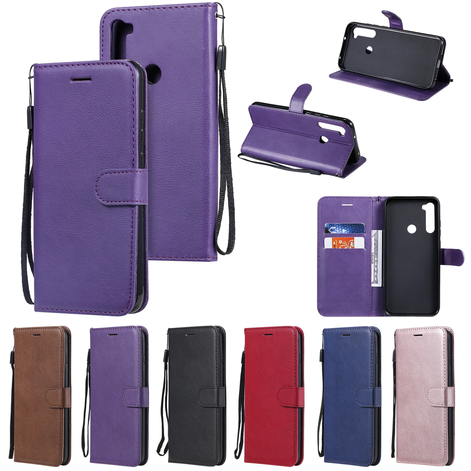 Xiaomi Redmi Note 8T Flip Leather Case on for Xiomi Redmi Note 8T 8 Pro 8A Note8T BOOK Wallet Cover Mobile Phone Bags