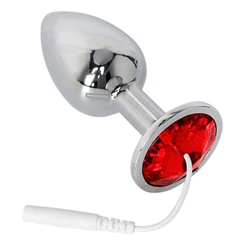 Electro Shock Anal Butt Plug Jump Eggs Clit Stimulator Dildo Vibrator E-stim Prostate Massager Expand Anus Vagina Device Sex Toy 5