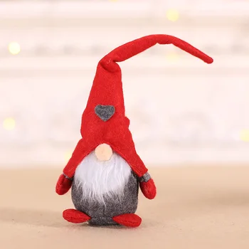 

Cute Tiny Christmas Hanging Ornament Doll Plush Gnome Doll Pendant Christmas Ornament Xmas Tree Hanging Gifts Home Decor