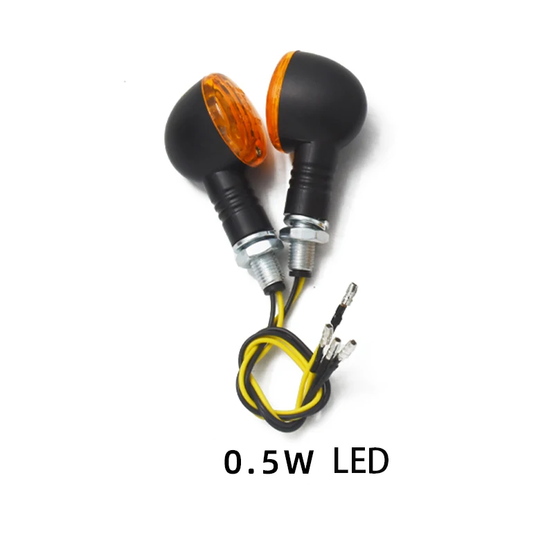 12V CE E-mark Cafe Racer Scrambler Waterproof Motorcycle Turn Signal Light Indicator for Harley SR400 CB400SS