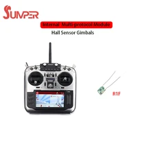Jumper T16 Pro Hall Gimbal с открытым исходным кодом мульти-протокол внутренний модуль 2,4G 16CH 4," ЖК-радио передатчик R1F приемник
