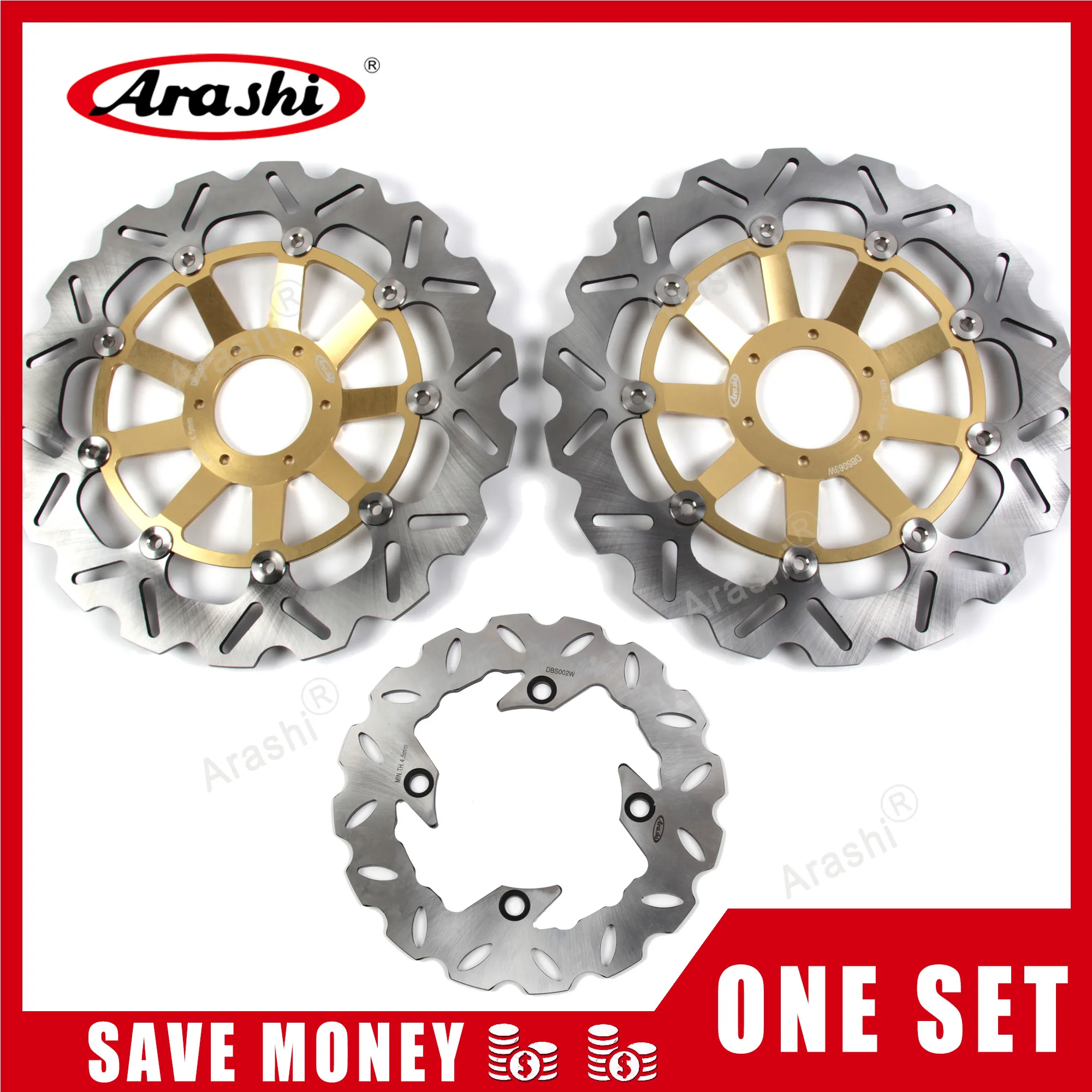 Arashi 1 Набор для HONDA CBR919RR 1998 1999 CNC плавающие передние тормозные диски задние CBR 919 RR