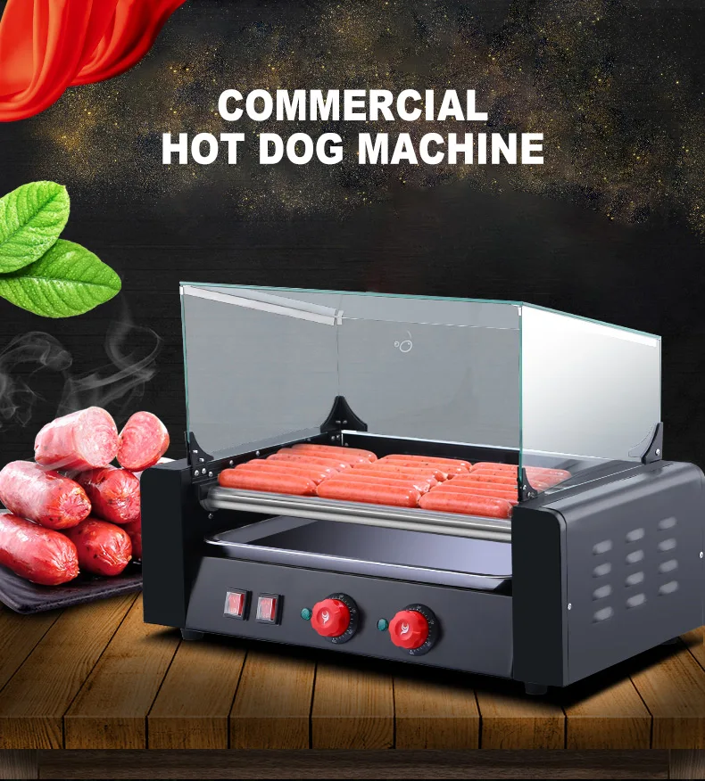 Commercial French Hot Dog Machine sausage roasting machine Hot Dog Barbecue machine Hot Dog roller machine SC-007C