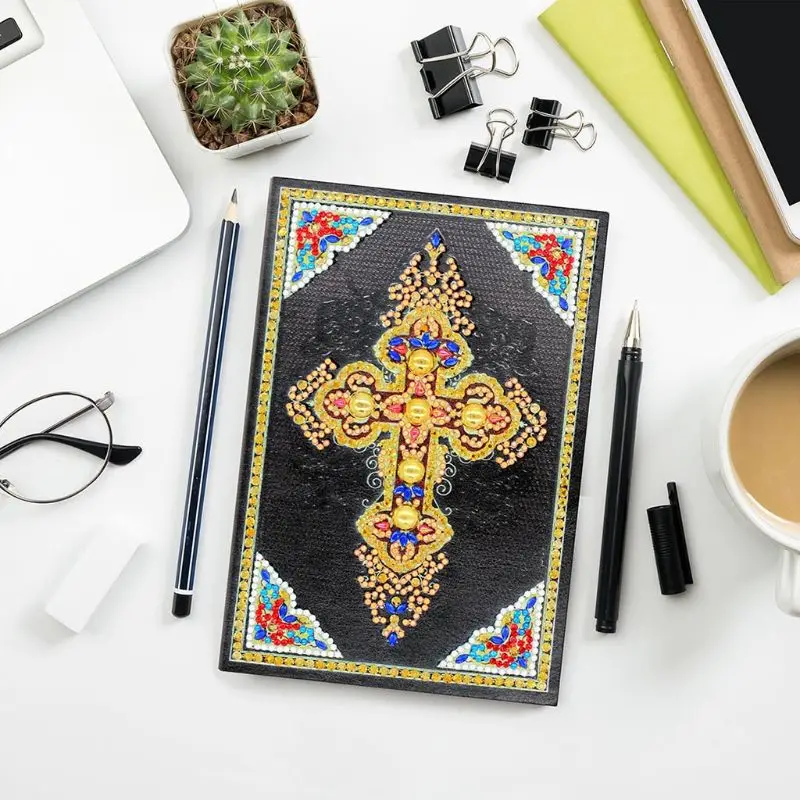 50 Pages Diamond Painting Notebook Cross DIY Special Shaped Embroidery Cross Stitch A5 Diary Book Craft 50 Pages Diamond Painting Notebook Cross DIY Special Shaped Embroidery Cross Stitch A5 Diary Book Craft