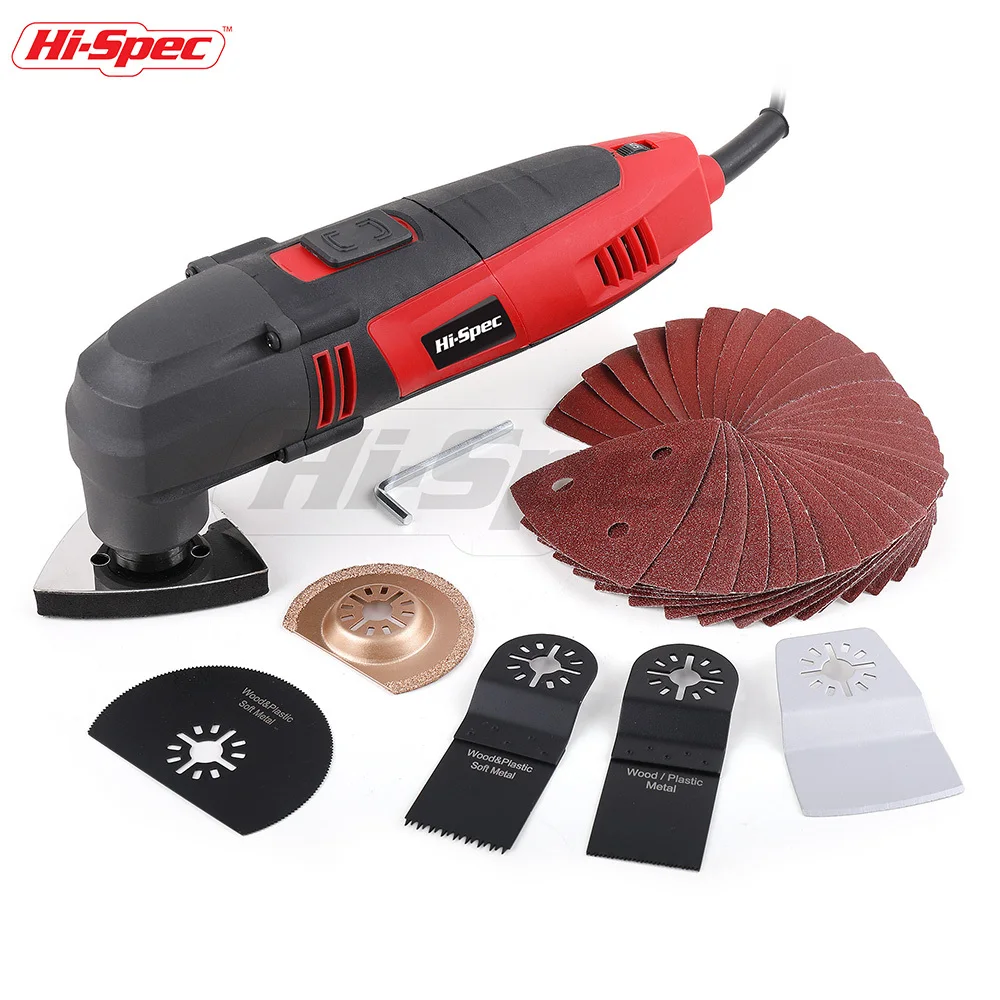 

Hi-Spec 220V Electric Saw Renovation Oscillating Multitool Trimmer Woodworking Tools Machine Trimming DIY Oscillator DT30301