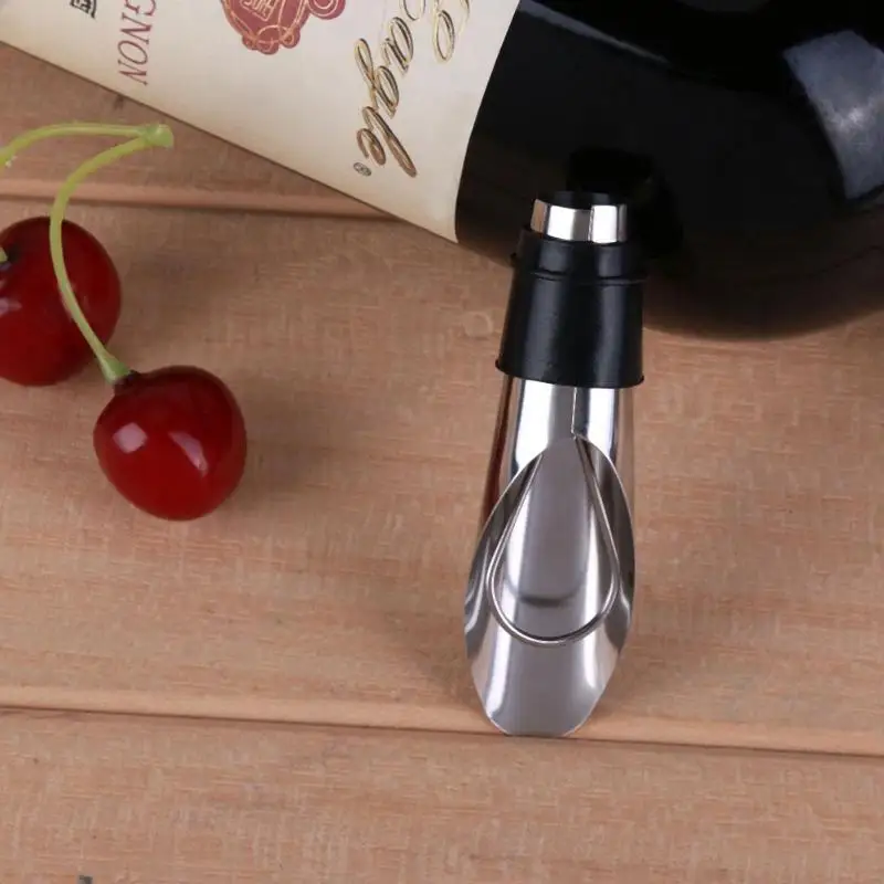 2 в 1 пробка из нержавеющей стали для красного вина, воронка для свежего вина, инструмент для выливания вина, экстрактор для дома, кухни, аксессуары для вина