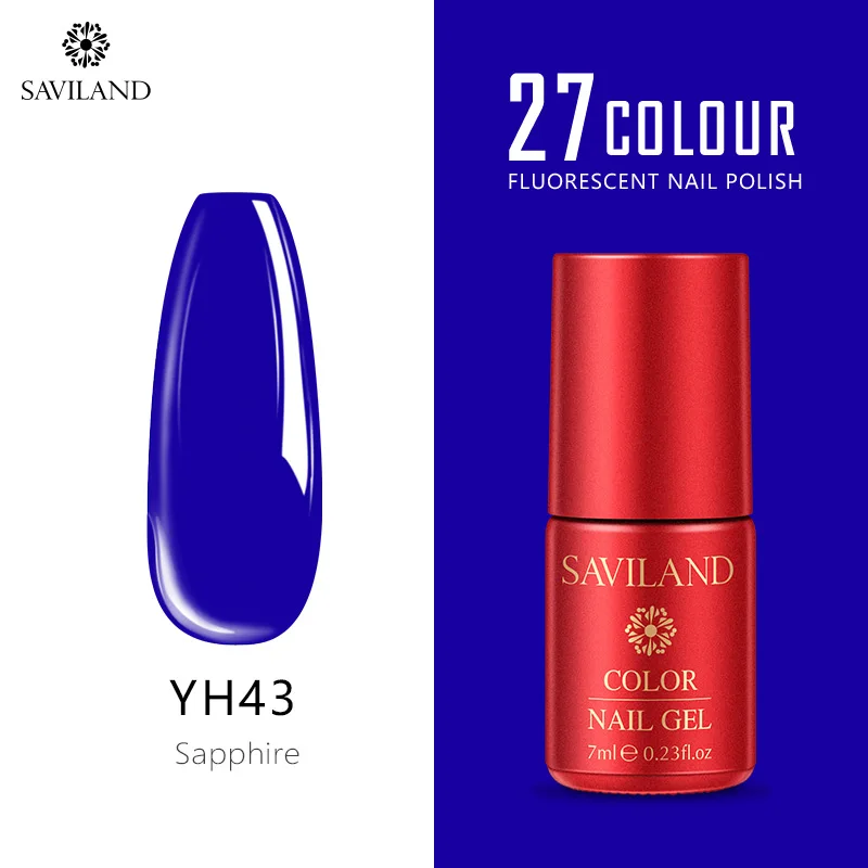 YH43 SAVILAND неоновые, флюоресцентные гель-лаки для ногтей, летняя серия, красочный Гибридный гвоздь, Гель-лак, УФ-светодиодный, впитывающий пузырь, дизайн ногтей - Цвет: YH43
