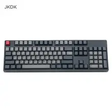 JKDK черный серый смешанный Dolch толстый pbt 108 87 Keycap Вишневый профиль сублимированный для переключатели cherry MX колпачок клавиши клавиатуры