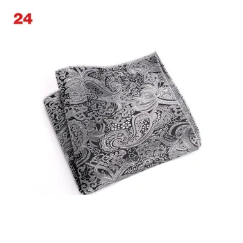 

Vintage Men British Design Floral Print Pocket Square Handkerchief Chest Towel Suit Accessories S55