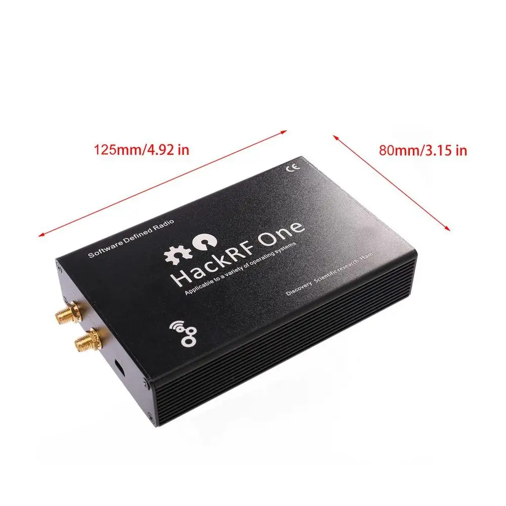 HackRF один 1 МГц-6 ГГц SDR платформа программное радио макетная плата приемопередатчик сигнала с железной оболочкой с открытым исходным кодом