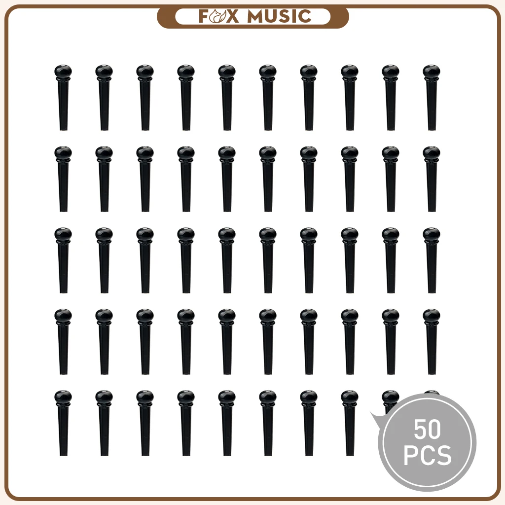 

50 шт./компл. штифты для гитары, пластиковая струнная седельная гайка для акустической гитары, длина 32 мм, Сменные аксессуары для гитары