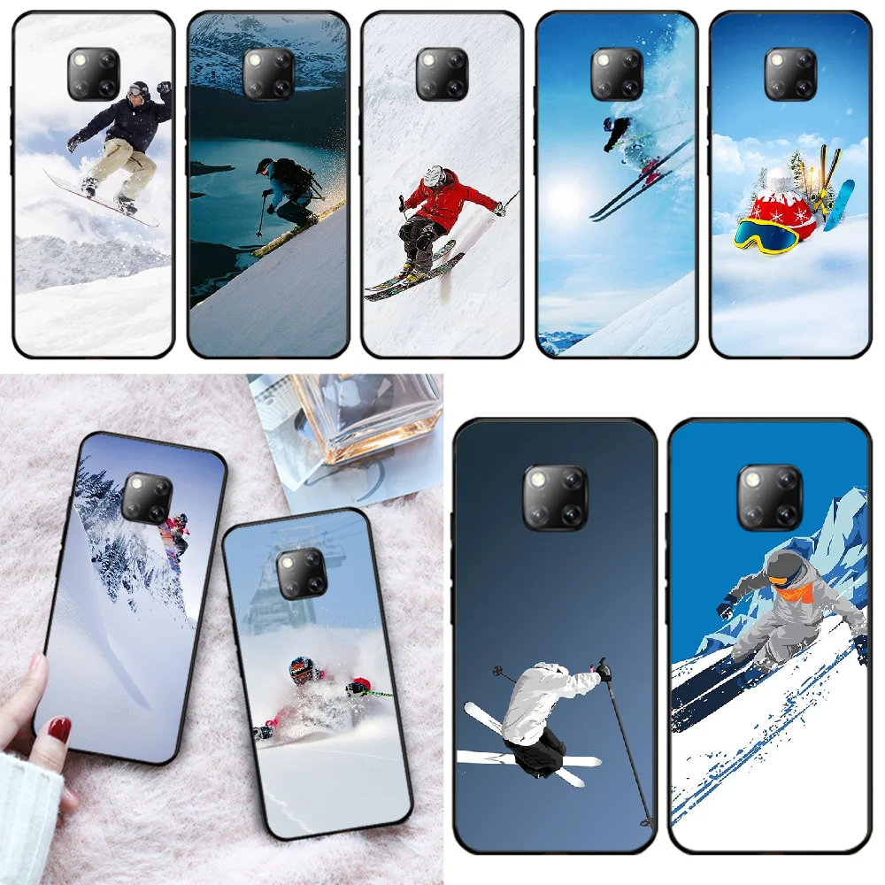 Лыжный снег сноуборд лыжи чехол для телефона Huawei Mate 9 10 10Lite 20 20X 10Pro 20Pro 20Lite Enjoy 9Plus