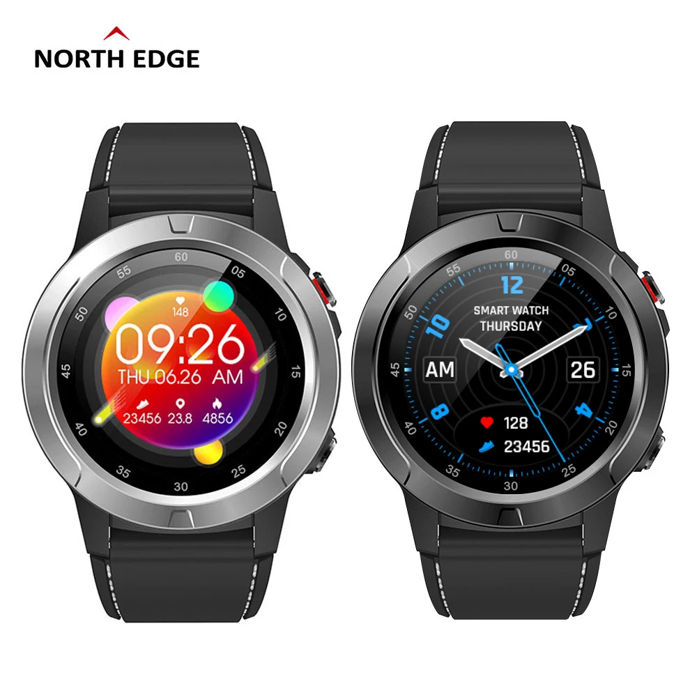 Оригинальные Смарт часы North EDGE GPS мужские спортивные с компасом пульсометром