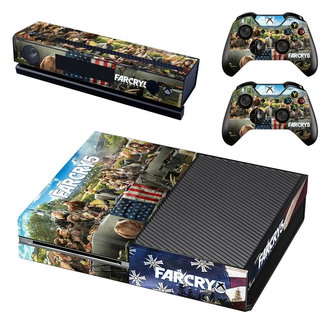Наклейка для кожи FARCRY Far Cry 5 Полное покрытие для консоли Xbox One& Kinect& 2 контроллера для Xbox One Наклейка для кожи