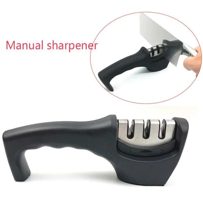 3-ступенчатая точилка для кухонных ножей профессиональный точильный камень