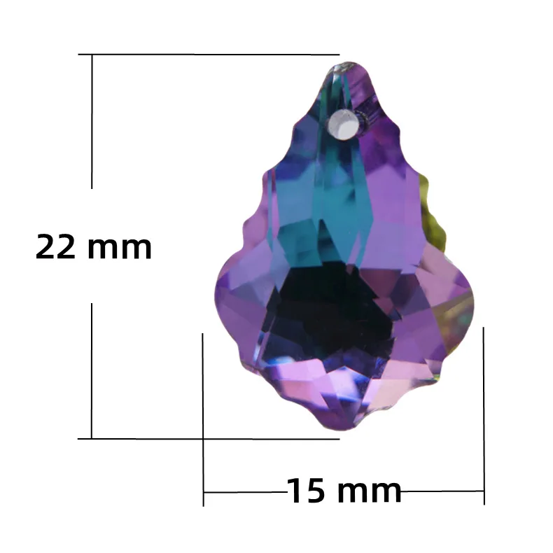 Diy Chandelier Accessories Pendant Glass Crystal Maple Leaf Pendant Home Crystal Lighting Crystal Home Decoration