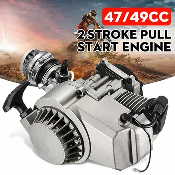 Motor de transmisión para motocicleta de 2 tiempos, 49cc, Motor de arranque por cuerda, filtro de aire, Mini bolsillo, Dirt Pit Bike ATV Quad 4 Wheel