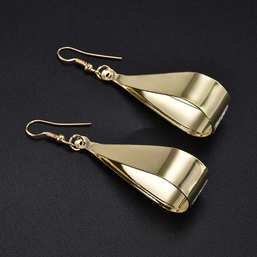 Женские серьги подвески с золотистыми кристаллами Er838|dangle drop earings|dangle earringsdrop dangle