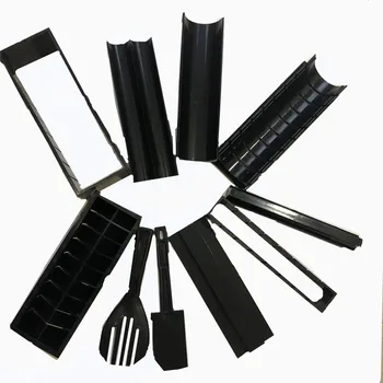 

10pcs Sushi Maker Kit Rice Mold Rice Ball Cake Roll Mold Multifunctional Mould Making Sushi Roller Tools Various Shapes