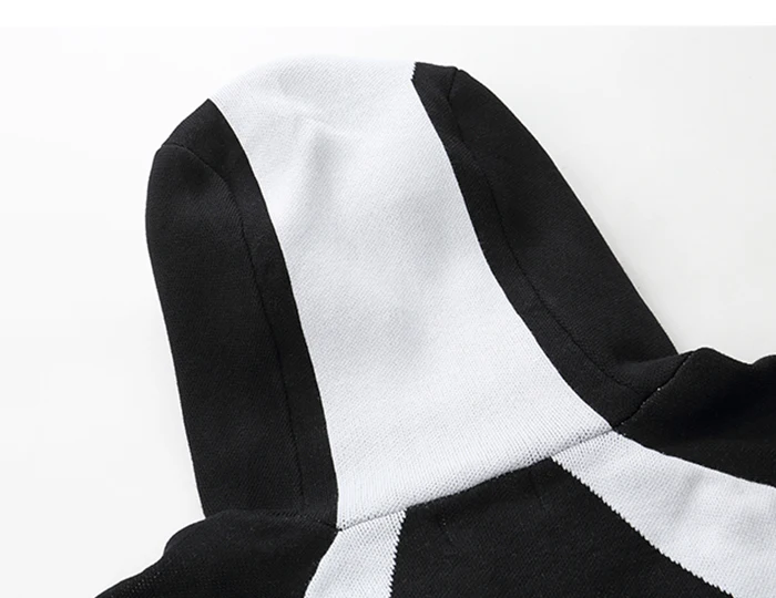 AELFRIC Hip Hop Knitted Mens Sweater Autumn Winter Harajuku Streetwear Fashion Ripped Casual Cotton Outwear Oversized Pullovers