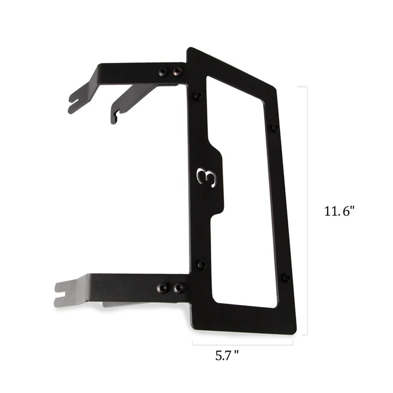 Stand NO-Drill, Non-Porous, NO-Adhesive Front License Plate Mounting for Tesla Model 3 Front License Plate Mount Slipstream Lice