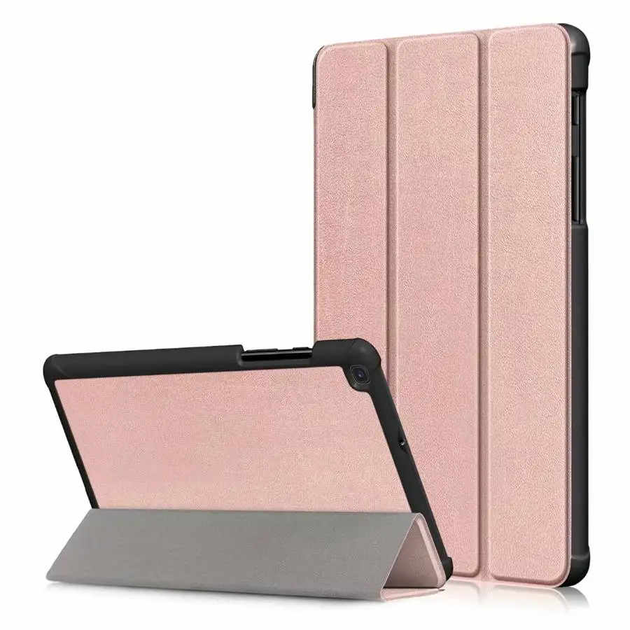 Тонкий Магнитный чехол из искусственной кожи для Samsung Galaxy Tab A 8,0 SM-T290 T295 T297 8,0 дюймов защитный чехол для планшета Чехол+ пленка+ ручка - Цвет: gold